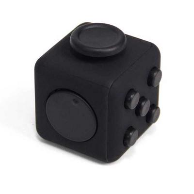 Squeeze Fun Stress Relief Gifts Zappeln Relieves Anxiety Rubik and Stress Juguet For Adults Children Fidget Cube Desk Spin Toys - Black