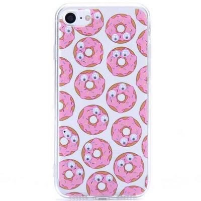 3D Rotating Eyes Cartoon Pattern TPU Back Case for iPhone 7 - Cake