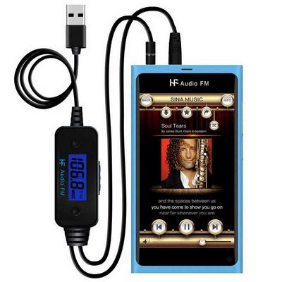 FM185 FM Transmitter Radio Adapter With Audio Plug 3.5mm and USB Car Charger to Micro 5 Pin USB Adapter Converter