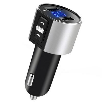 C26S 5V 3.4A Dual USB Portable Mini Car Wireless Bluetooth Handfree FM Transmitter MP3 Player Radio Adapter Car Kit Car Charger for Smartphone