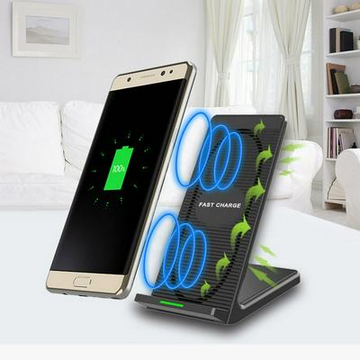 Wireless Charger with Cooling Fan 9V 10W Fast Charge Desktop Stand Support   Mobile Phone Charger 