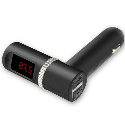 BC-08 5V 2.1A Large Current Car Charger Dual USB Car Bluetooth Handsfree Stereo FM Radio MP3 Transmitter