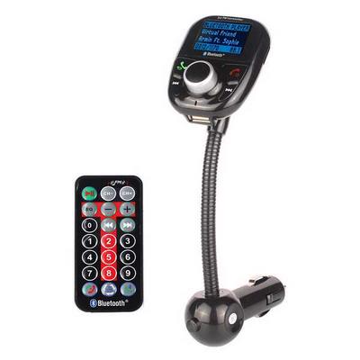 LCD Car Kit MP3 Bluetooth Player FM Transmitter Modulator SD MMC USB Remote