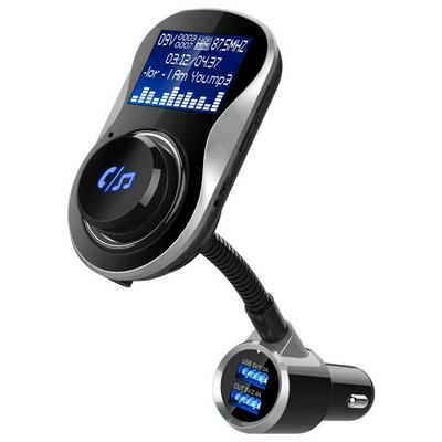 BC26 Bluetooth Modulator BT FM Transmitter Aux Out Handsfree Car MP3 Player 2-USB Car Charger with TF Card Slot