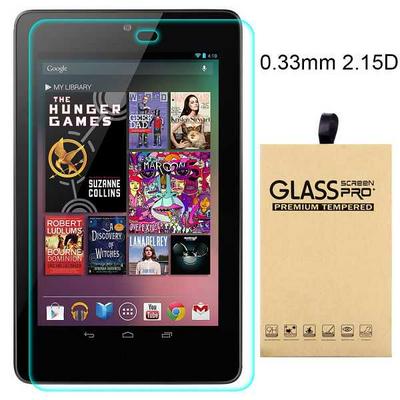2.15D 0.33mm 9H Arc Edge Explosion-Proof Transparent Tempered Glass Screen Protector for Google Nexus 7