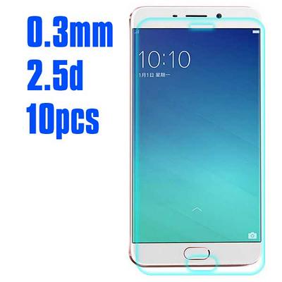 No Package 10Pcs 2.5D 0.3mm Premium Tempered Glass Screen Protector for OPPO R9  