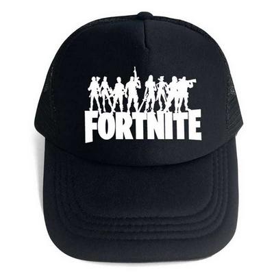 FORTNITE Pattern Fashion Breathable Unisex Adult Sunscreen Dome Mesh Hip-Hop Baseball Cap - Black Many People