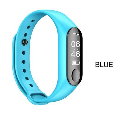 M3 Smart watch 0.87 "OLED Sport Smart Bracelet Blood Pressure Heart Rate Fitness Alarm Clock Step Tracker Bluetooth For iOS Android  - Blue