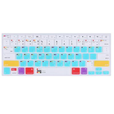 Function Key Series Ultra Thin Soft Silicone Keyboard Cover Skin for MacBook 13 Inch - Baby Blue