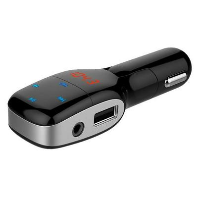 MP16 Bluetooth MP3 Player Radio FM Transmitter Car Kit with Hands Free Calls & Dual USB Car Charger Support TF Card & LCD Display for iPhone / Android Smartphones