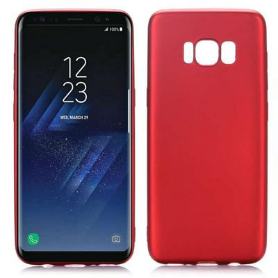 KAT Touch Series Frosted Ultra Thin Shield Soft TPU Back Cover Case for Samsung Galaxy S8 / G9500 - Red
