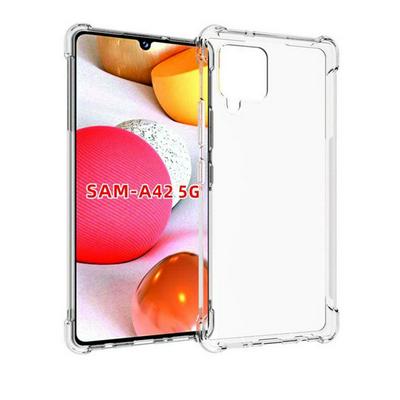 Anti-Fingerprint Non-Slip Waterproof Four Corners Shockproof Transparent Soft TPU Back Cover Protective Case for Samsung Galaxy A42 5G