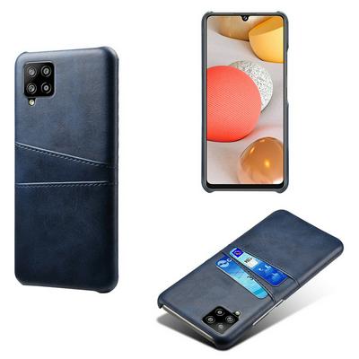 For Samsung Galaxy A42 5G Extra Thinness Premium Cowhide Leather Vintage Shockproof All-Inclusive Hard PC + TPU with Card Slot Cover Case
