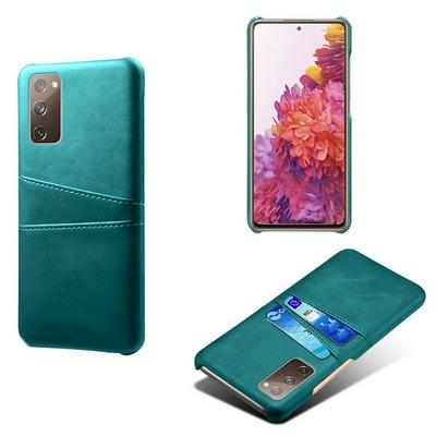 For Samsung Galaxy S20 FE 5G Extra Thinness Premium Cowhide Leather Vintage Shockproof All-Inclusive Hard PC + TPU with Card Slot Cover Case