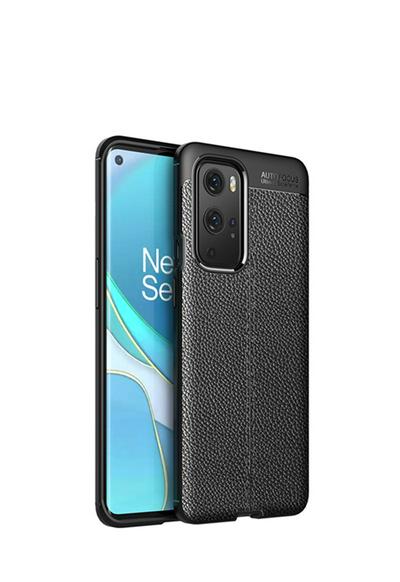 For OnePlus 9 Pro Lychee Pattern Shock Absorption Anti-drop Business Soft TPU Back Cover Case