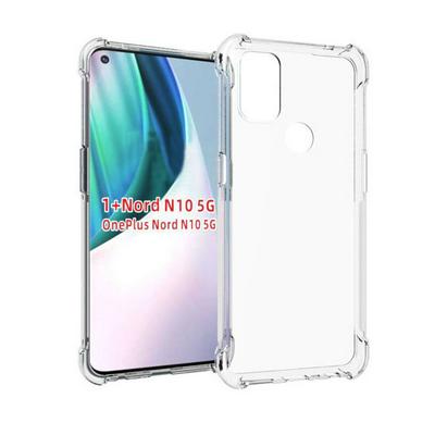 Anti-Fingerprint Non-Slip Waterproof Four Corners Shockproof Transparent Soft TPU Back Cover Protective Case for OnePlus Nord N10 5G