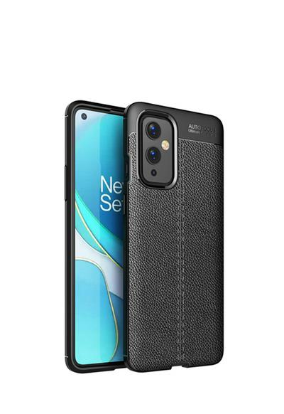For OnePlus 9 Lychee Pattern Shock Absorption Anti-drop Business Soft TPU Back Cover Case