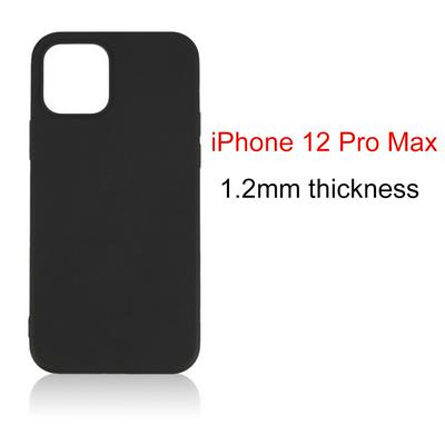 For iPhone 12 Pro Max(6.7) Shockproof Frosted Anti-Scratches 1.2mm Thickness TPU Back Cover Case