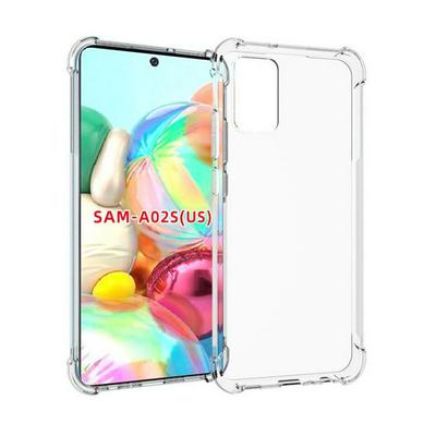 Anti-Fingerprint Non-Slip Waterproof Four Corners Shockproof Transparent Soft TPU Back Cover Protective Case for Samsung Galaxy A02S (US)