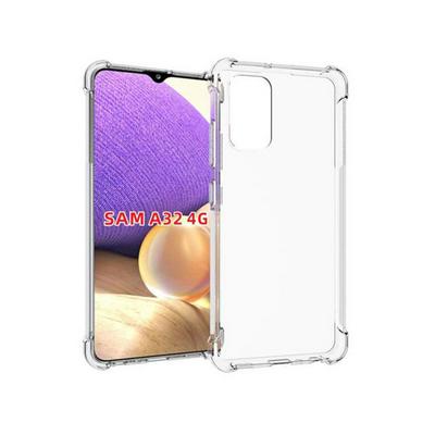 Anti-Fingerprint Non-Slip Waterproof Four Corners Shockproof Transparent Soft TPU Back Cover Protective Case for Samsung Galaxy A32 4G