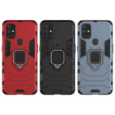 For OnePlus Nord N10 5G Black Panther 2 in 1 Detachable Magnetic Attraction Shockproof with Stand Hard PC + Soft TPU Back Cover Case