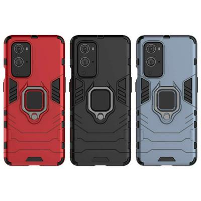 For OnePlus 9 Pro Black Panther 2 in 1 Detachable Magnetic Attraction Shockproof with Stand Hard PC + Soft TPU Back Cover Case