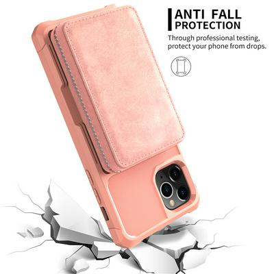 For iPhone 11 Pro Max(6.5) Multi-function Back Cover Zipper Wallet Style Leather Protective Case