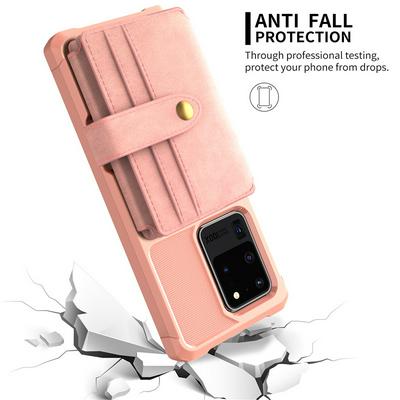 For Samsung Galaxy S20+ Multi-function 10 Card Slots Anti-fall Wallet Style Leather Protective Cover