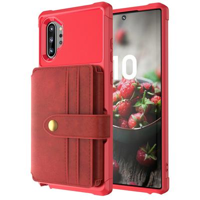 For Samsung Galaxy Note10 Multi-function 10 Card Slots Anti-fall Wallet Style Leather Protective Cover
