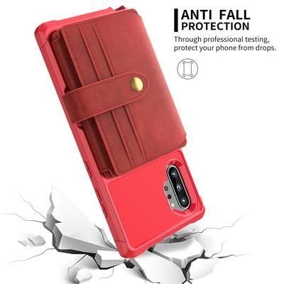 For Samsung Galaxy Note10+/Samsung Galaxy Note10 Pro Multi-function 10 Card Slots Anti-fall Wallet Style Leather Protective Cover