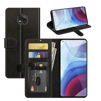 For Motorola Moto G9 Power R64 Pattern Wallet Style Folio Flip Leather Case with Stand and Card Slots Function