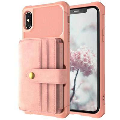 For iPhone XR 6.1 Multi-function 10 Card Slots Anti-fall Wallet Style Leather Protective Cover
