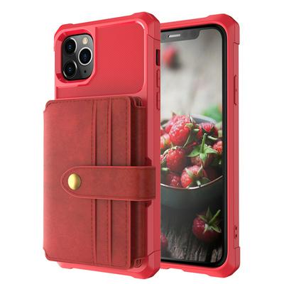 For iPhone 11 Pro Max(6.5) Multi-function 10 Card Slots Anti-fall Wallet Style Leather Protective Cover