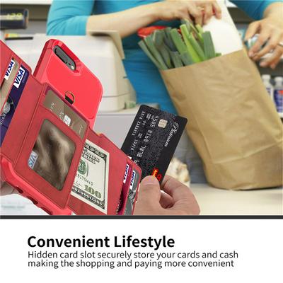 For iPhone 6 Plus / 6S Plus Multi-function 10 Card Slots Anti-fall Wallet Style Leather Protective Cover