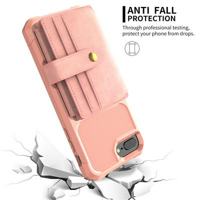 For iPhone 7 Plus / 8 Plus Multi-function 10 Card Slots Anti-fall Wallet Style Leather Protective Cover