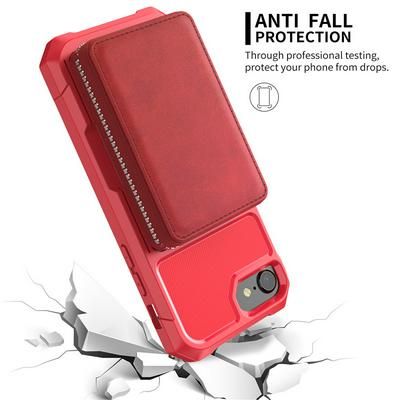 For iPhone 7 / 8 Multi-function Back Cover Zipper Wallet Style Leather Protective Case