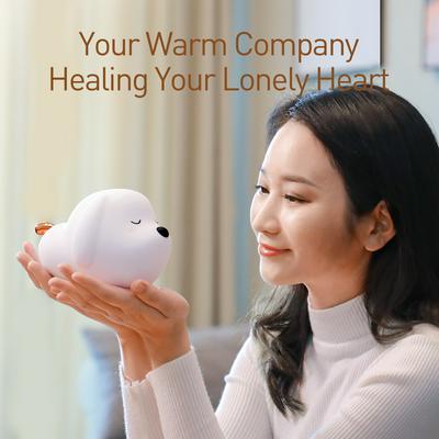 Baseus Aimeng Series Soft Silicone USB Rechargeable Touch Sensor LED 3 Modes Control Night Light for Office Home Bedroom 