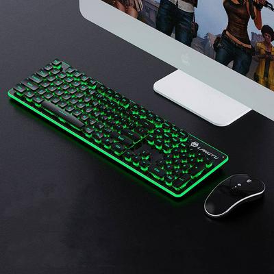 LANGTU LT600 Rechargeable Backlit Gaming Keyboard and Mouse Set for Laptop Home Game Office