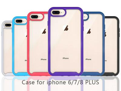 For iPhone 7 Plus / 8 Plus Three Defense Anti-slip Shock-proof Drop-proof Acrylic+TPU+PC Back Cover Case