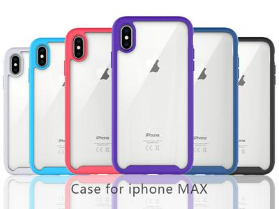 For iPhone X / XS Three Defense Anti-slip Shock-proof Drop-proof Acrylic+TPU+PC Back Cover Case