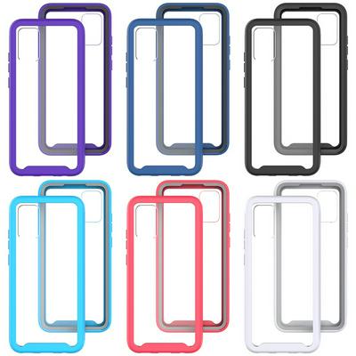 For Samsung Galaxy A02s Three Defense Anti-slip Shock-proof Drop-proof Acrylic+TPU+PC Back Cover Case
