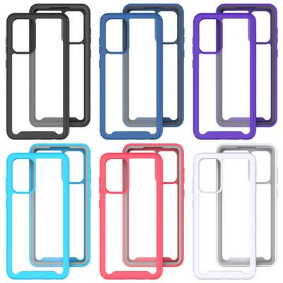 For Samsung Galaxy A72 5G Three Defense Anti-slip Shock-proof Drop-proof Acrylic+TPU+PC Back Cover Case