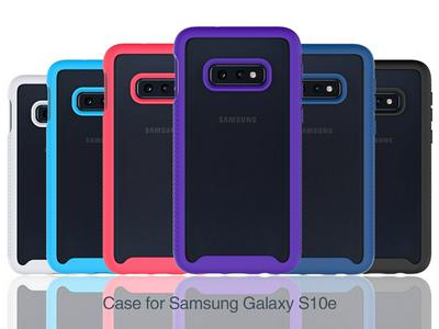 For Samsung Galaxy S10e Solid Color Anti-slip Shock-proof Drop-proof Acrylic+TPU+PC Back Cover Case