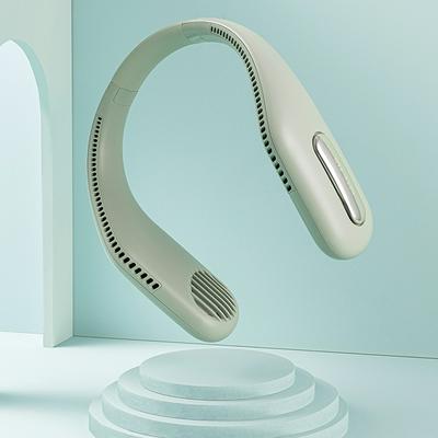 Neck-mounted Fan Outdoor Sports Lazy Portable Silent Rechargeable Leafless Air Cooler