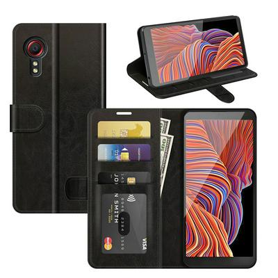 For Samsung Galaxy Xcover 5 R64 Pattern Single Folded Edge Folio Flip Scratch Resistant PU Leather Wallet Phone Case