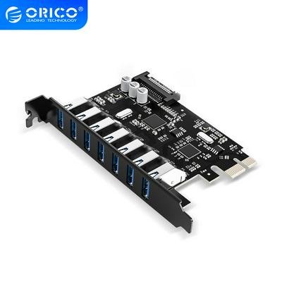Orico PVU3-7U USB3.0 Pci-Express Card/Host Controller Card 7 Port Extension Card Adapter