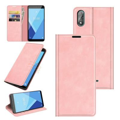 For wiko Y51/wiko Sunny 5 lite Skin Feel Magnetic Attraction Flip Leather Wallet Case with Card Slot and Stand