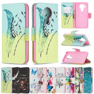 For Nokia 5.4 Hot Style Painted Flip Leather Case with Stand and Card Slots Function