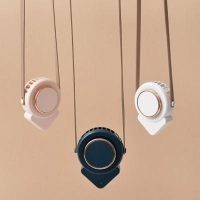 USB Charging Hanging Neck Desktop Mini Leafless Fan Portable Handheld Student Lazy Fan