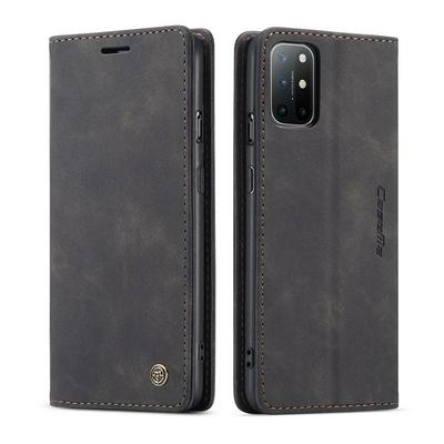 For OnePlus 8T Solid Color Flip Leather Case with Stand & Card Slot Function